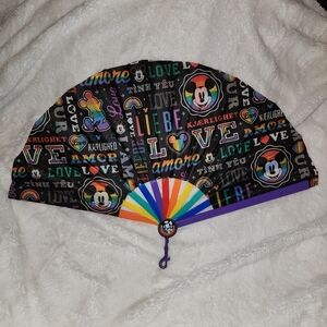 Disney Parks Pride Folding Hand Fan